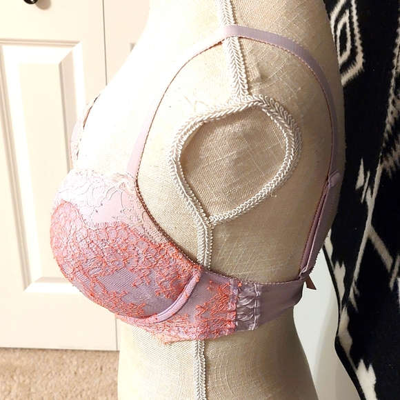 💕 Vintage EUC Victoria's Secret Dream Angels Lined Demi Underwire Bra, Lavender - Picture 5 of 10